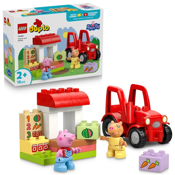 LEGO DUPLO Peppa malac Traktor és piaci árus 10468 – alternatív kép 1