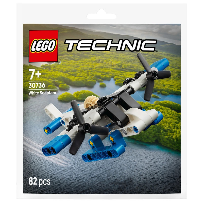 LEGO Technic Fehér hidroplán 30736 – fő nézet