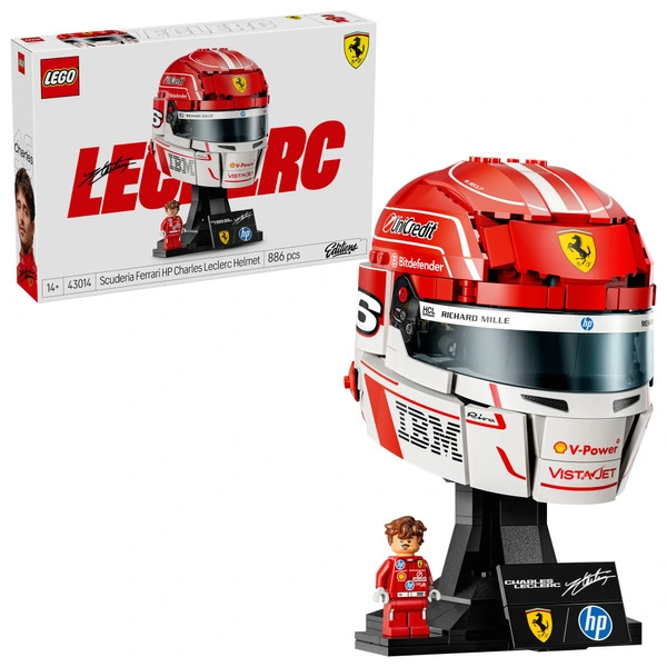 LEGO Editions Scuderia Ferrari HP Charles Leclerc sisak 43014 – alternatív kép 1