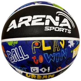 Arena Sports kosárlabda, vagány dizájn, 7-es méret, vegyes, Többszínű