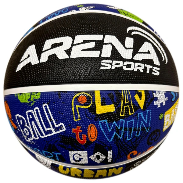 Arena Sports kosárlabda, vagány dizájn, 7-es méret, vegyes – alternatív kép 1