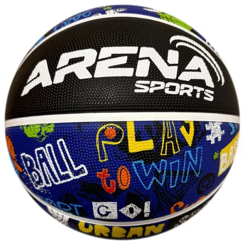 Arena Sports kosárlabda, vagány dizájn, 7-es méret, vegyes, Többszínű