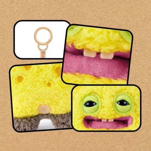 ZURU Fuggler x SpongyaBob plüss kulcstartó (többféle)