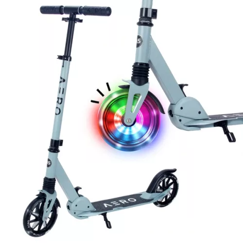 Aero Scooter A5 gyerek roller LED kerekekkel, zsályakék, Többszínű