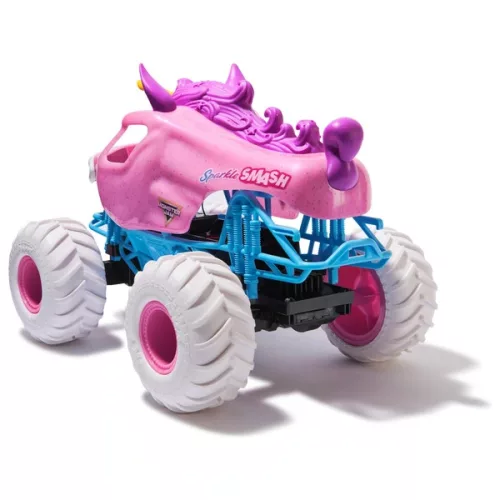 Monster Jam távirányítós teherautó Sparkle Smash Unicorn 1:15, Többszínű