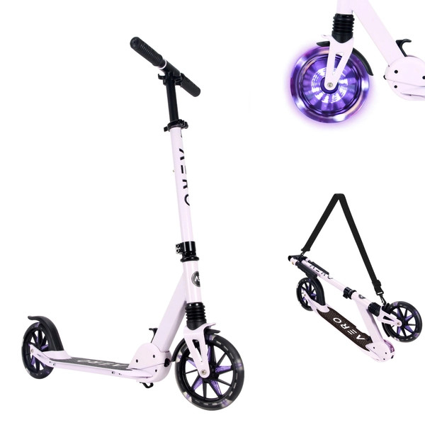 Aero Scooter A5 gyerek roller LED kerekekkel, lila – alternatív kép 2