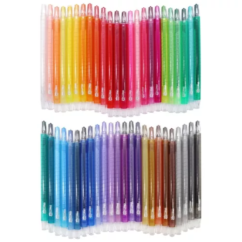 Crafty Co. tekerhető viaszkréta szett, 48 db