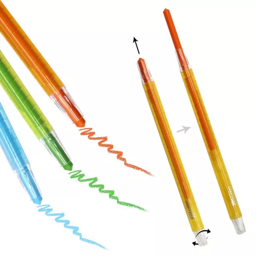 Crafty Co. tekerhető viaszkréta szett, 48 db