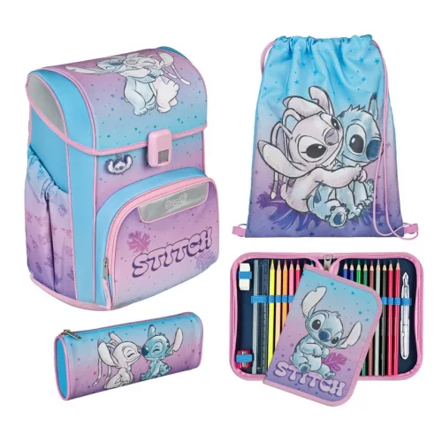 EasyStart Stitch iskolatáska szett, 5 részes