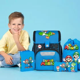 EasyStart Super Mario iskolatáska szett, 5 részes