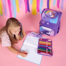 EasyStart Unicorn Academy iskolatáska szett, 5 részes