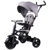 QPlay Rito STAR tricikli és babakocsi kormánykerékkel és tetővel, szürke