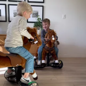 Power Pony lovagolható játék pónilovacska, barna