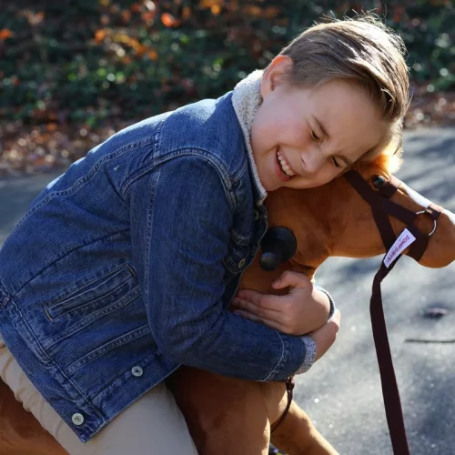 Power Pony lovagolható játék pónilovacska, barna