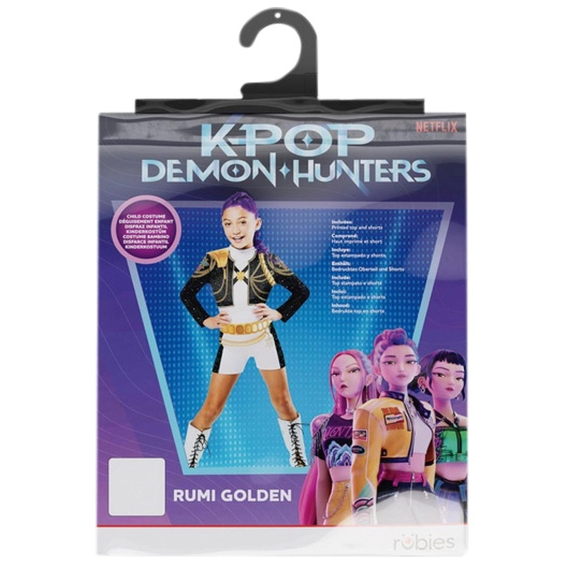 KPop Demon Hunters gyerekjelmez – Rumi Golden (XS méret) – alternatív kép 4