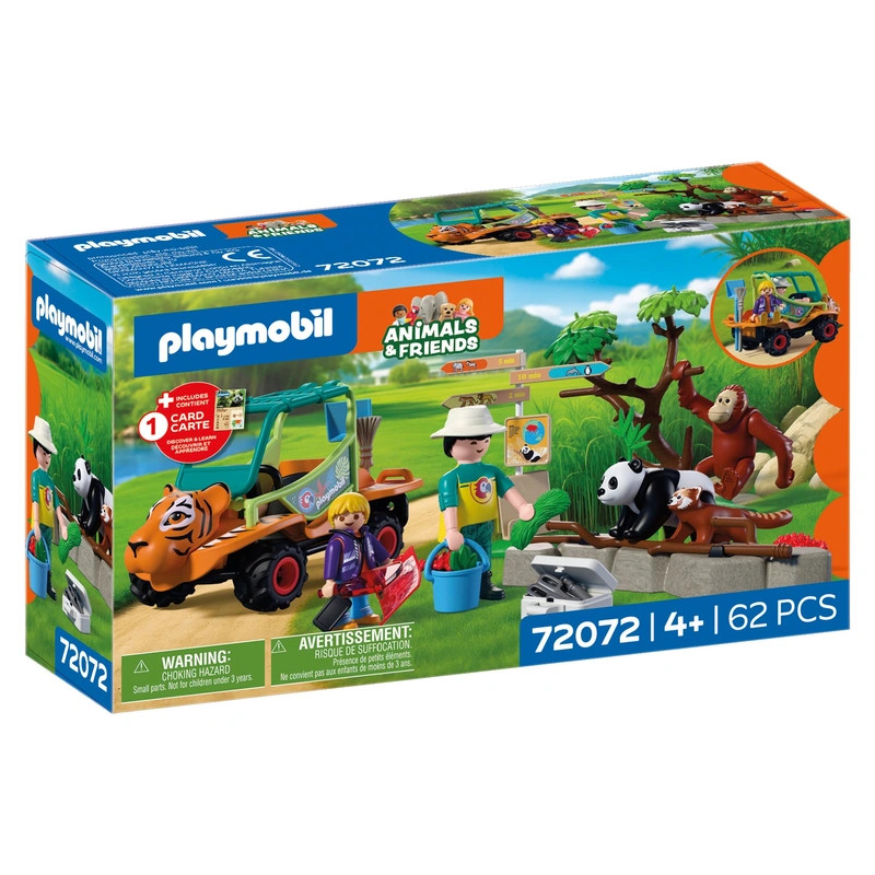 PLAYMOBIL Állatok és barátok 72072 Állatkert: Állatgondozó mobilja – fő nézet