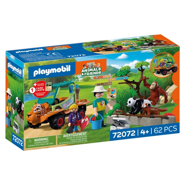 PLAYMOBIL Állatok és barátok 72072 Állatkert: Állatgondozó mobilja – alternatív kép 1