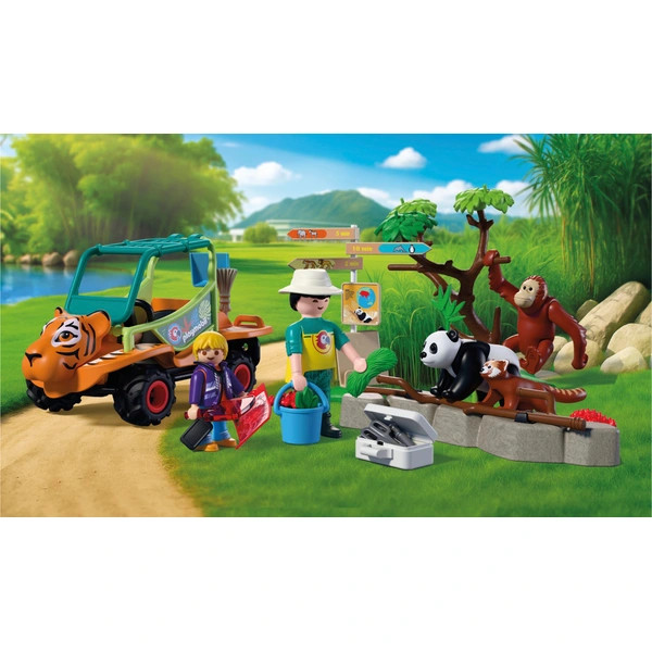 PLAYMOBIL Állatok és barátok 72072 Állatkert: Állatgondozó mobilja – alternatív kép 2