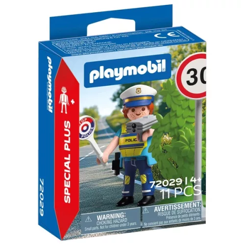 PLAYMOBIL Special Plus 72029 Rendőr radarral, 3–5 év