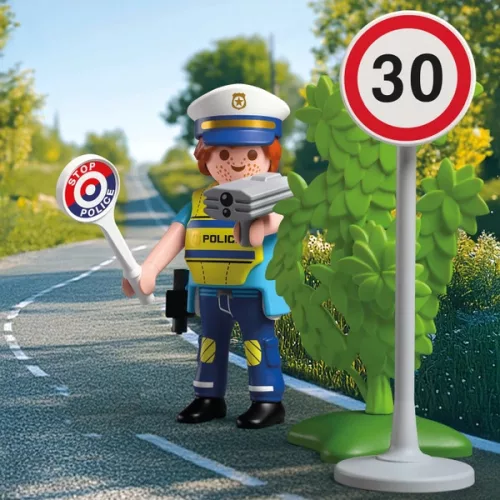 PLAYMOBIL Special Plus 72029 Rendőr radarral, 3–5 év
