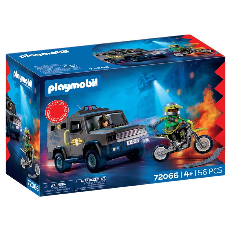 PLAYMOBIL 72066 SWAT bevetési jármű – fő nézet