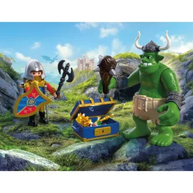 PLAYMOBIL Knights 72116 Troll az oroszlánlovagok kincsével