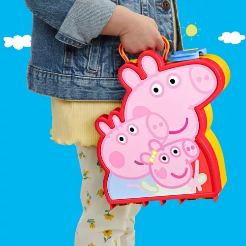 Peppa malac nagy családi bőrönd 10 részes figuraszettel