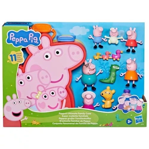 Peppa malac nagy családi bőrönd 10 részes figuraszettel