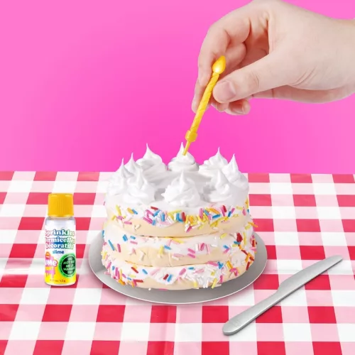 Slime Mart kis zacskó – szülinapi torta slime-szett