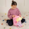 Ivy & Lily hátizsák szövetbabával, 2 részes szett, rózsaszín