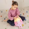 Ivy & Lily hátizsák szövetbabával, 2 részes szett, rózsaszín
