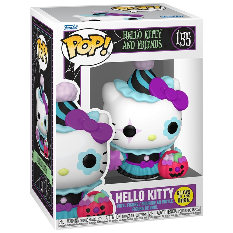 Funko Funko POP! 155 Hello Kitty és barátai – Hello Kitty halloweeni figura, sötétben világító, fő nézet