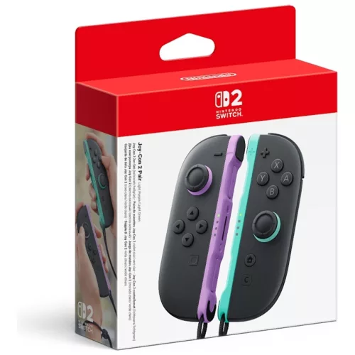 Nintendo Switch 2 Joy-Con 2 kontroller, világoslila és világoszöld, 2 darabos szett
