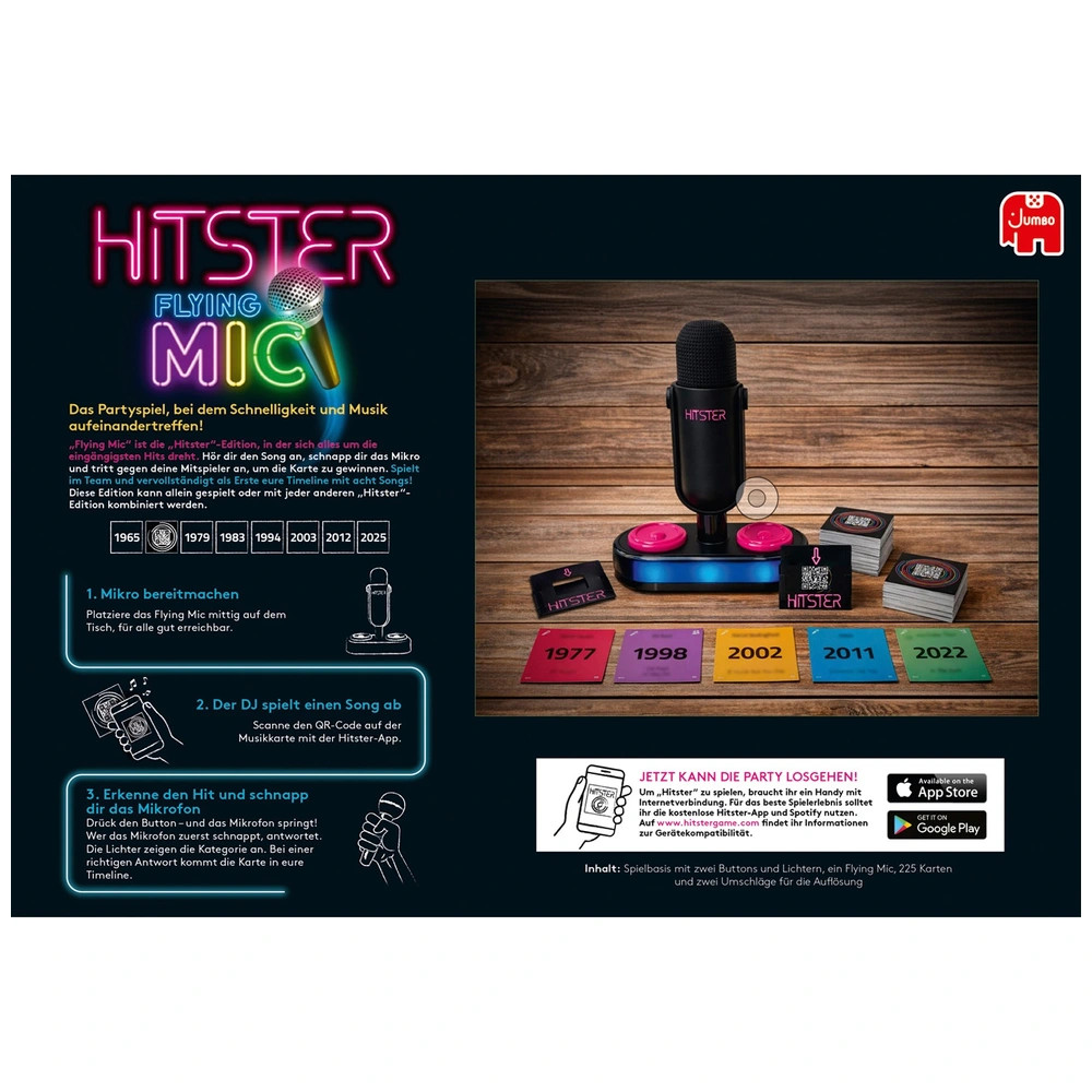 Hitster Flying Mic zenei - társasjáték – alternatív kép 3
