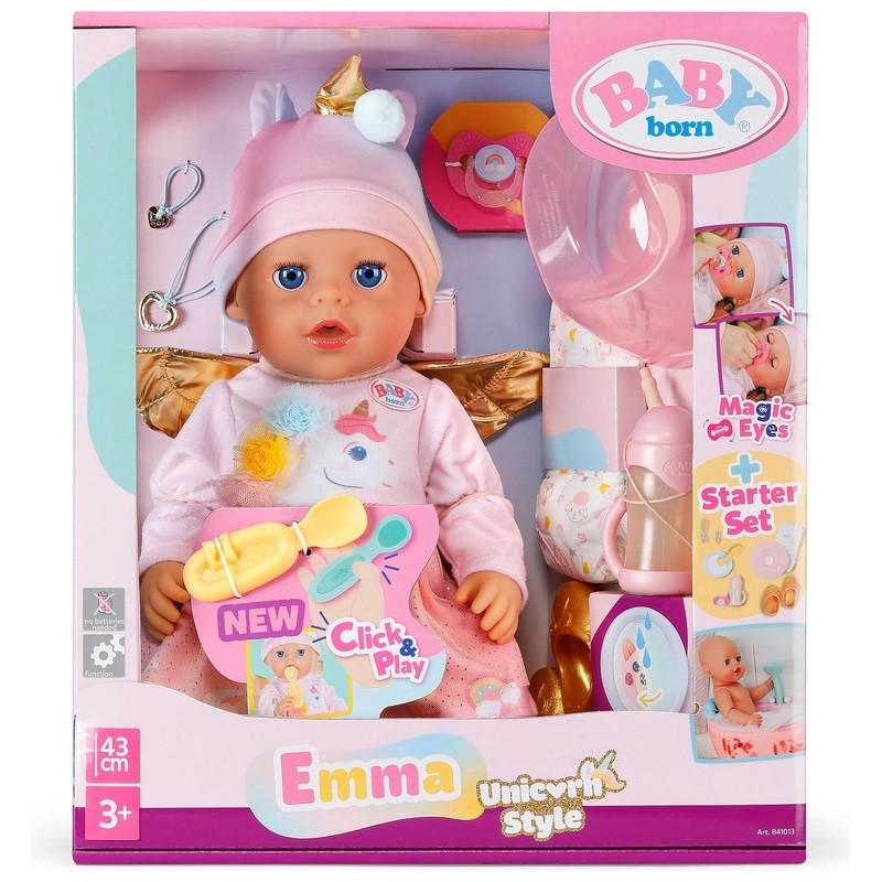 BABY born BABY born Emma kezdőszett unikornis stílusban, 43 cm, alternatív kép 7