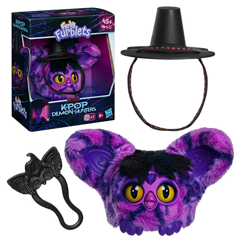 Furby Furblets KPop Demon Hunters interaktív játék Saja Boy démon – fő nézet