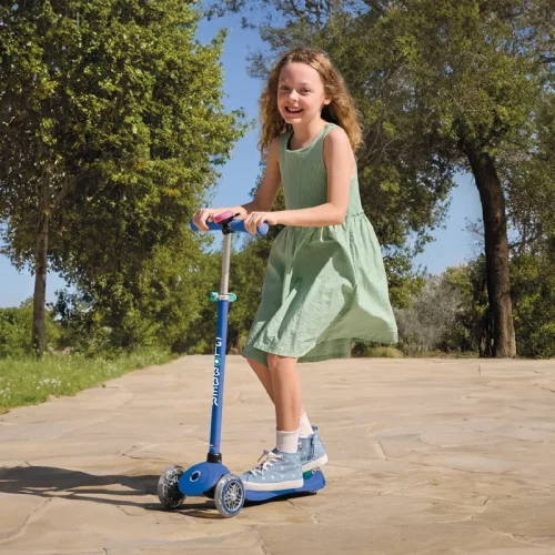 Globber Tri-Scooter PRIMO PLUS LIGHTS gyerekroller LED kerekekkel, világoskék