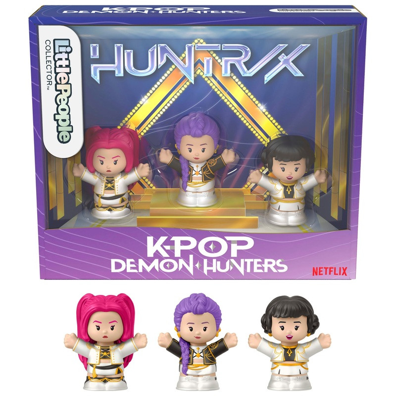 Fisher-Price Little People figurák HUNTR/X KPop Demon Hunters 3 darabos készlet (fő nézet)