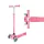 Globber Tri-Scooter PRIMO PLUS LIGHTS gyerekroller LED kerekekkel, pink