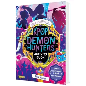 A nem hivatalos KPop Demon Hunters foglalkoztató- vagy színezőkönyv – többféle, 6–8 év