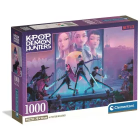 Clementoni Netflix KPop Demon Hunters puzzle 1000 darabos, 12–15 év