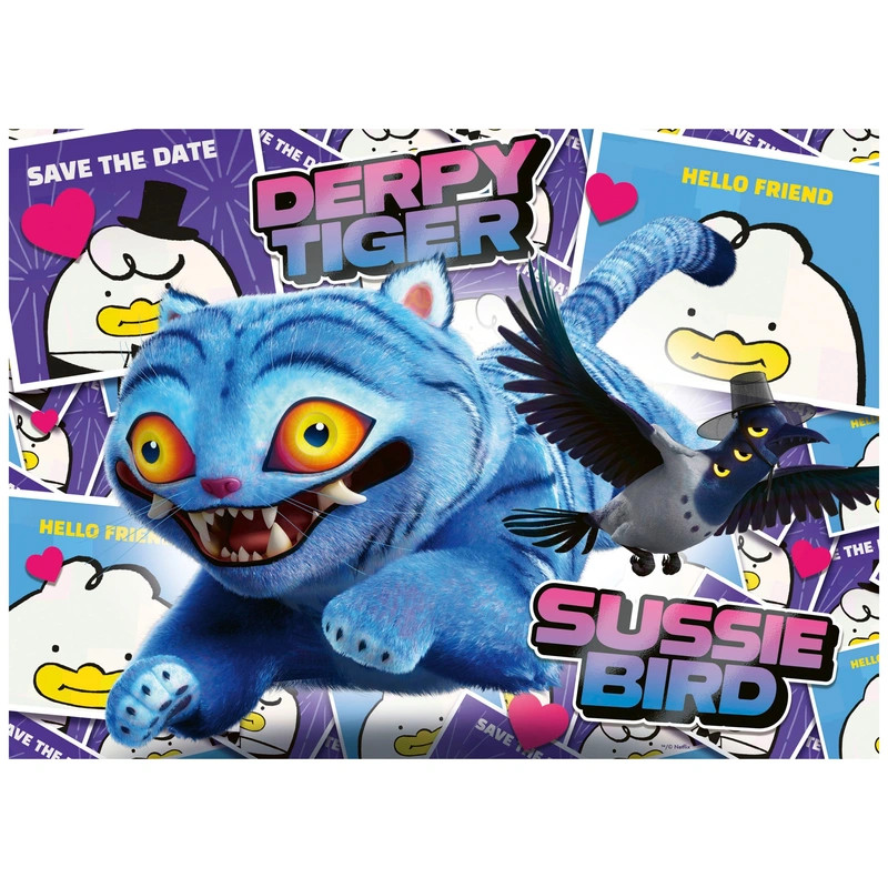 Ravensburger gyerekpuzzle KPop Demon Hunters 4 az 1-ben szett 100 darabos – alternatív kép 4