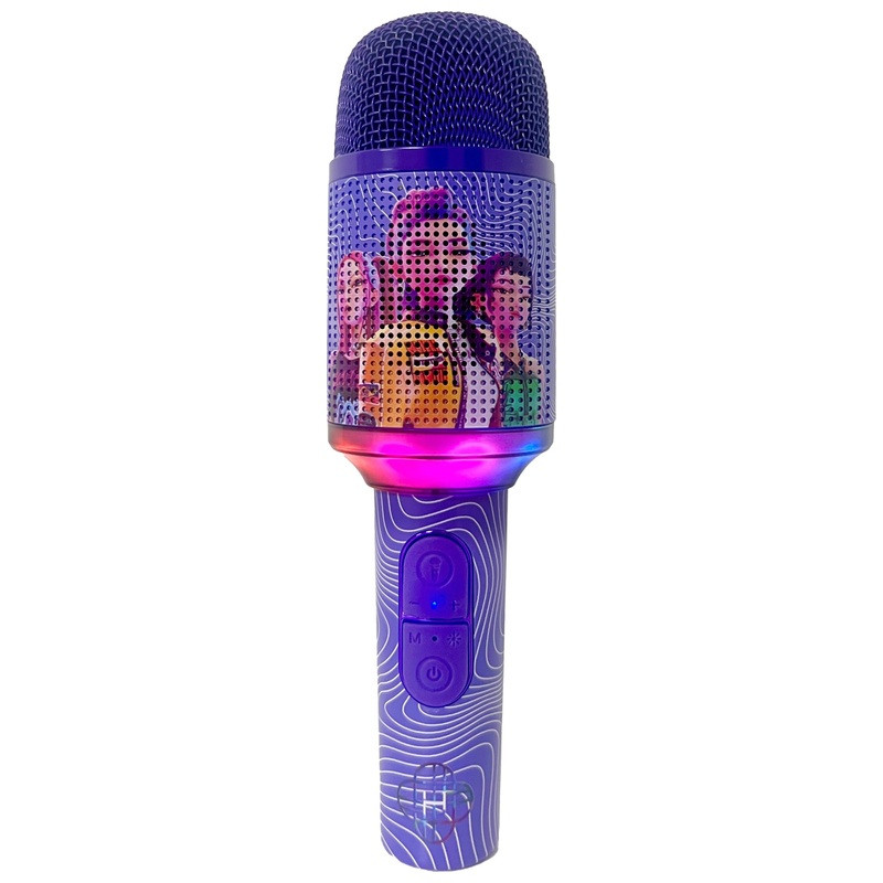 Pop Sing KPop Demon Hunters vezeték nélküli, LED-es karaoke mikrofon (fő nézet)