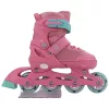 Inline görkorcsolya, 30-33,5-ös méret, rózsaszín/türkiz