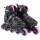 Inline görkorcsolya, 34-37-es méret, fekete/pink