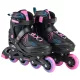 Inline görkorcsolya, 34-37-es méret, fekete/pink