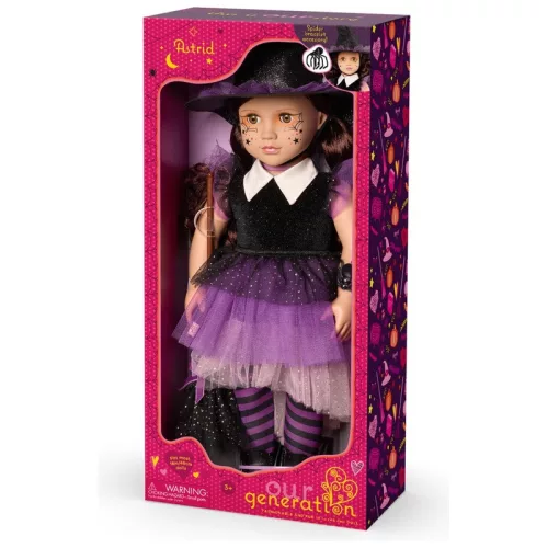 Our Generation Astrid halloweeni boszorkány baba, limitált kiadás, 46 cm