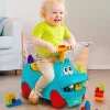 Flusspferd rutscherfahrzeug kék, fénnyel, hanggal és építőelemekkel