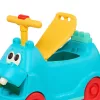 Flusspferd rutscherfahrzeug kék, fénnyel, hanggal és építőelemekkel