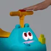 Flusspferd rutscherfahrzeug kék, fénnyel, hanggal és építőelemekkel